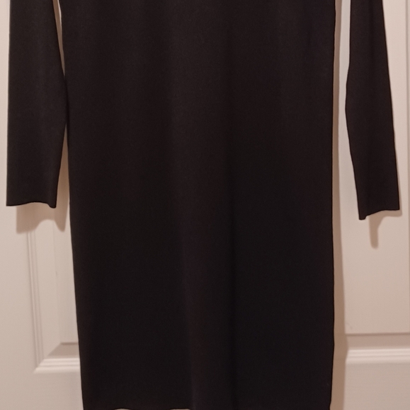 CABLE & GAUGE RHINESTONES SPARKLY BODYCON SWEATER DRESS CUT SHOULDER - Picture 4 of 10